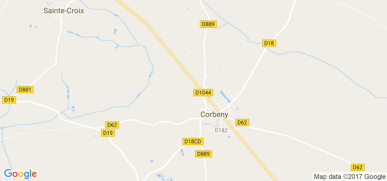 map de la ville de Corbeny