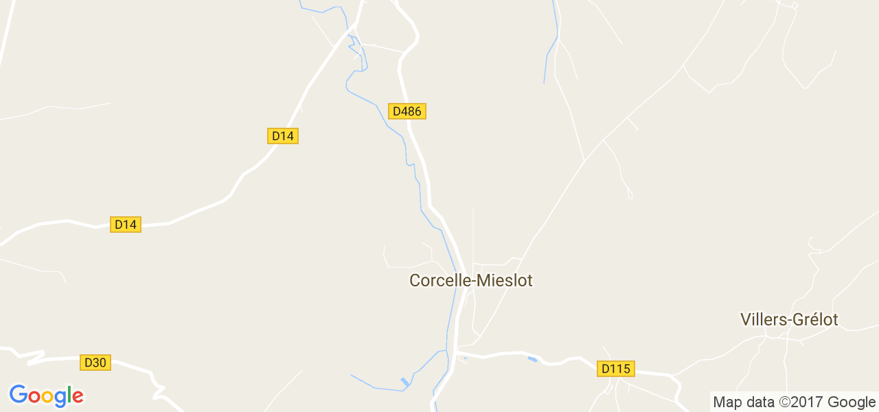 map de la ville de Corcelle-Mieslot