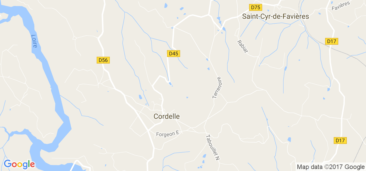 map de la ville de Cordelle