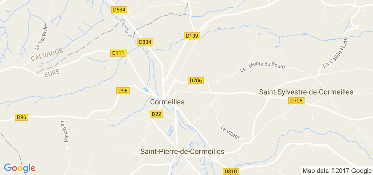 map de la ville de Cormeilles