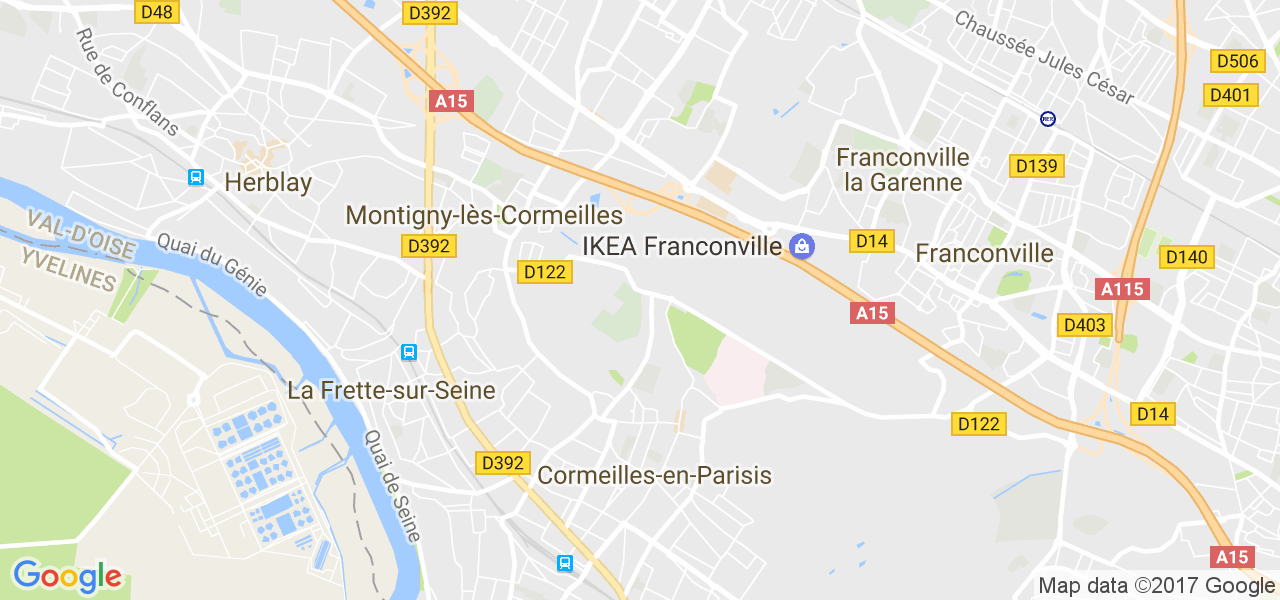 map de la ville de Cormeilles-en-Parisis