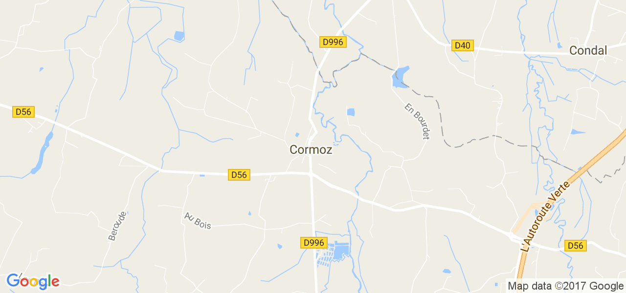 map de la ville de Cormoz