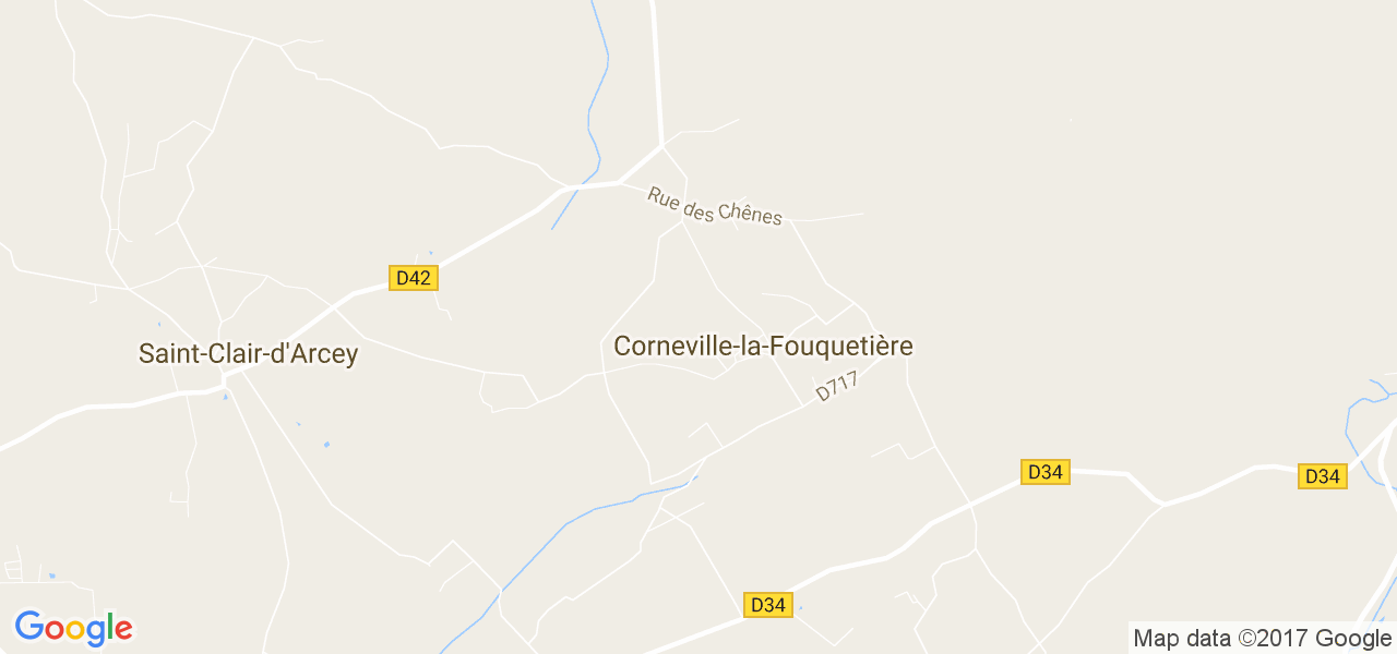 map de la ville de Corneville-la-Fouquetière