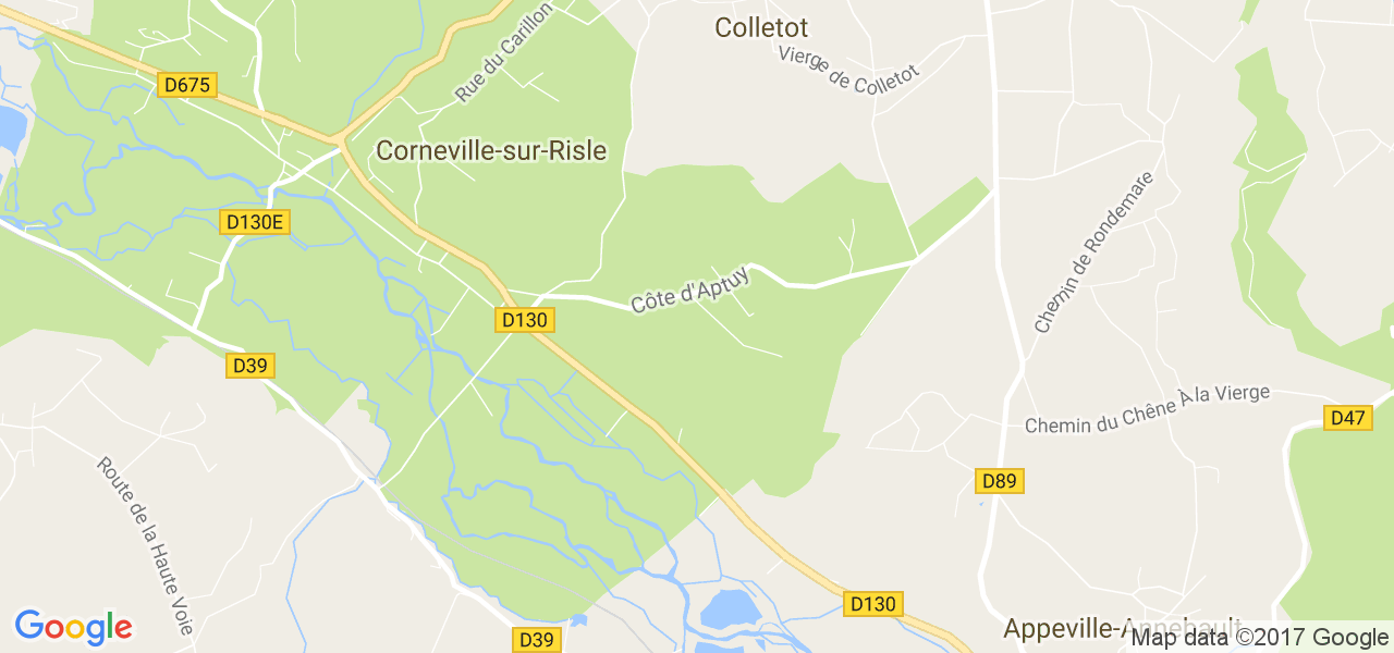 map de la ville de Corneville-sur-Risle