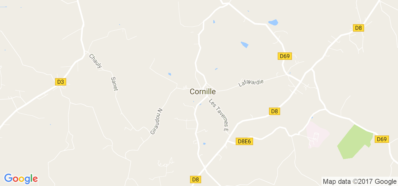 map de la ville de Cornille