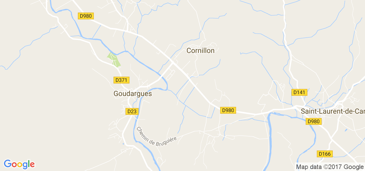 map de la ville de Cornillon