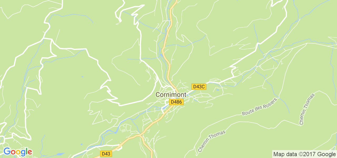 map de la ville de Cornimont