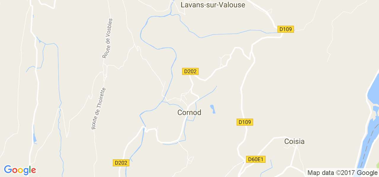 map de la ville de Cornod