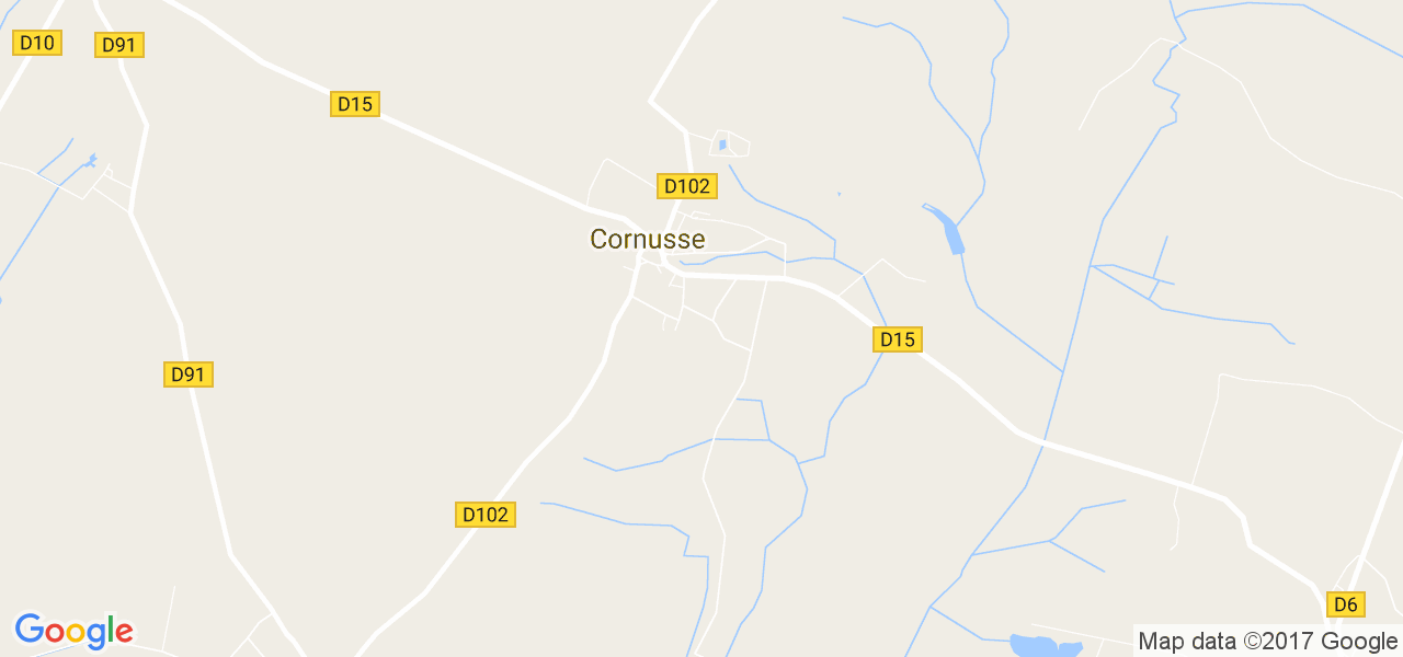 map de la ville de Cornusse