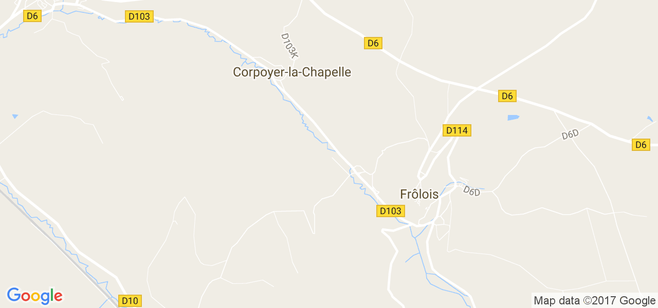 map de la ville de Corpoyer-la-Chapelle