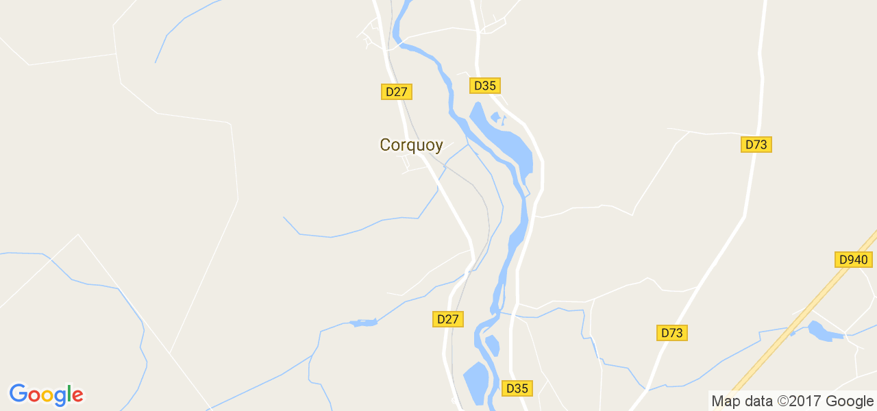 map de la ville de Corquoy