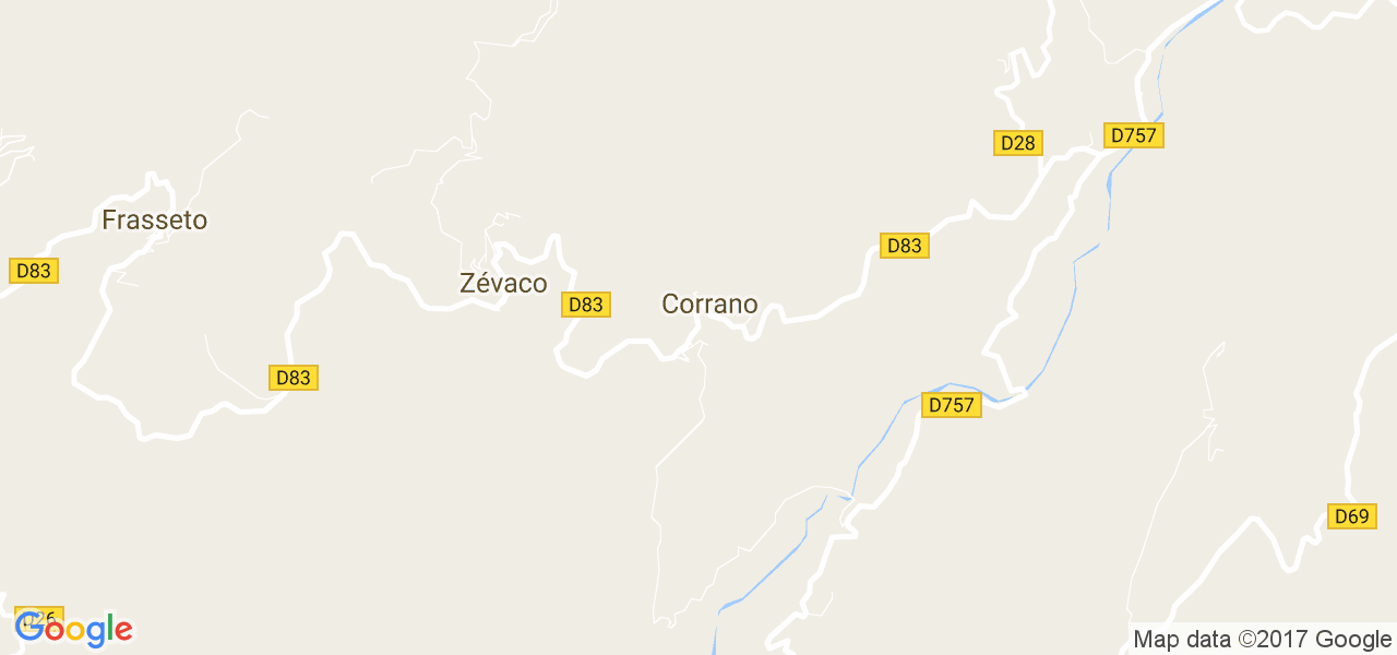 map de la ville de Corrano