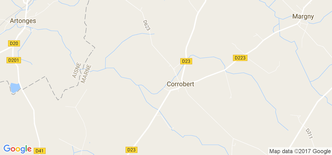 map de la ville de Corrobert