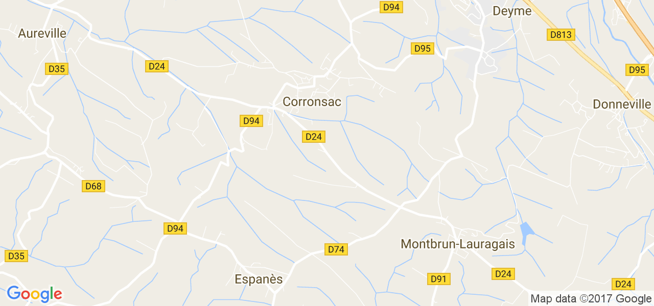 map de la ville de Corronsac