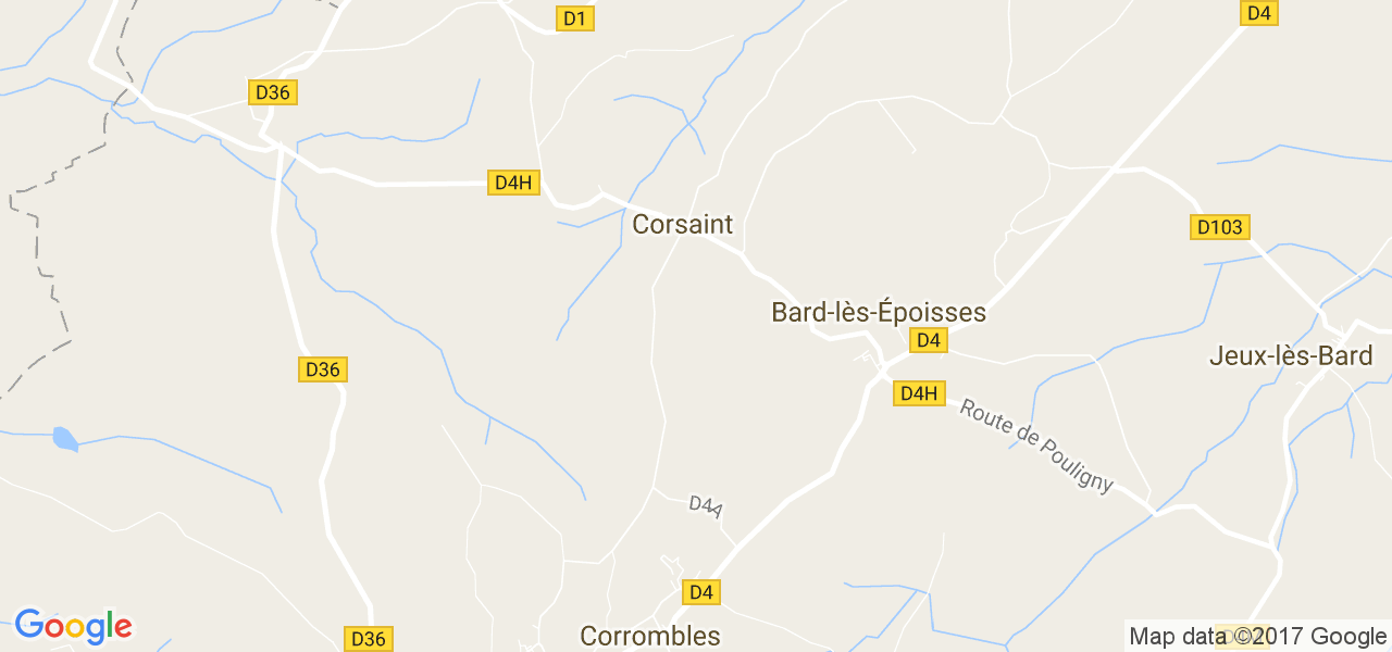 map de la ville de Corsaint