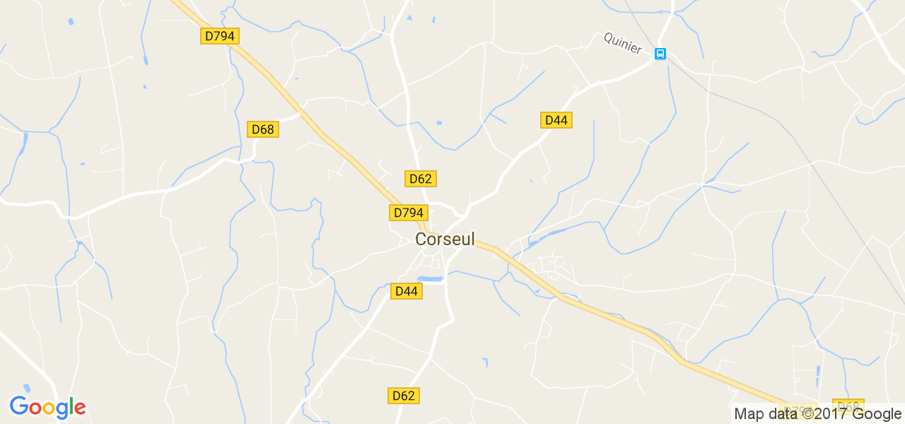 map de la ville de Corseul