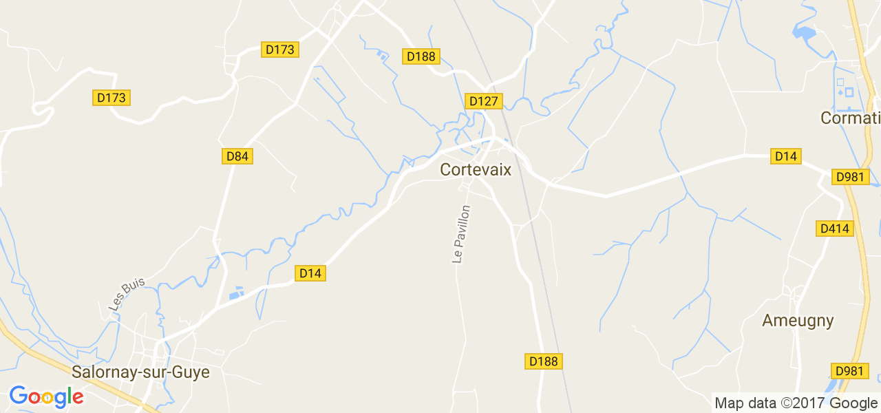 map de la ville de Cortevaix