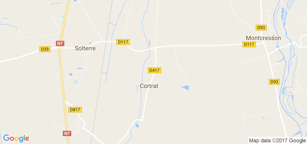 map de la ville de Cortrat