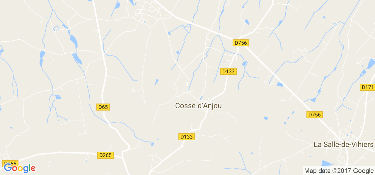 map de la ville de Cossé-d'Anjou