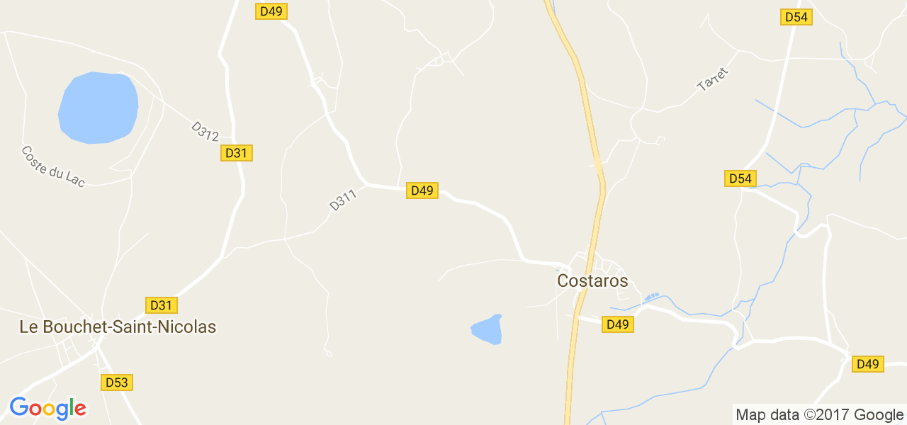 map de la ville de Costaros