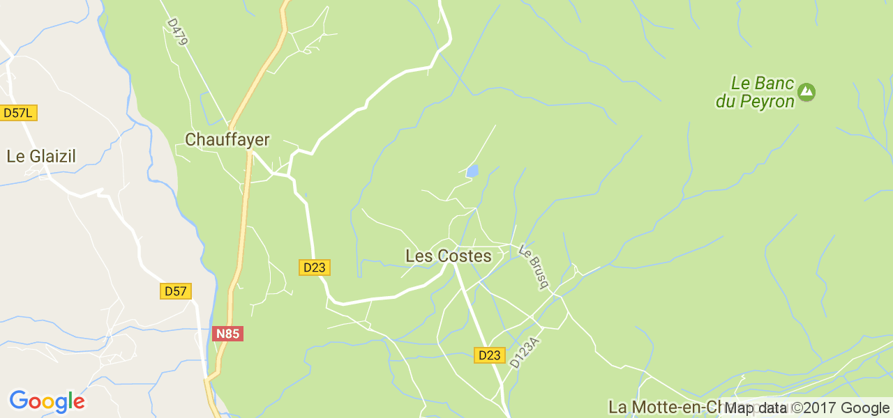 map de la ville de Costes