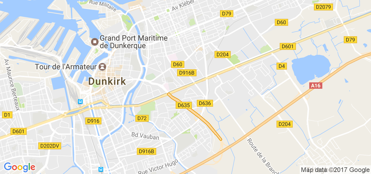 map de la ville de Coudekerque-Branche