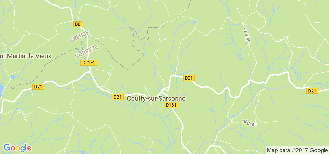 map de la ville de Couffy-sur-Sarsonne