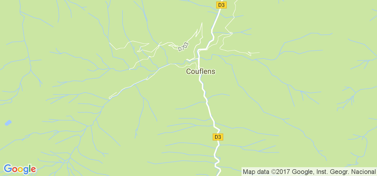 map de la ville de Couflens