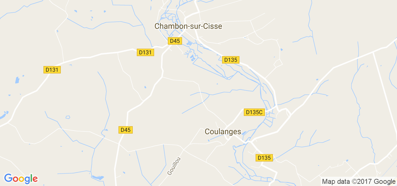 map de la ville de Coulanges