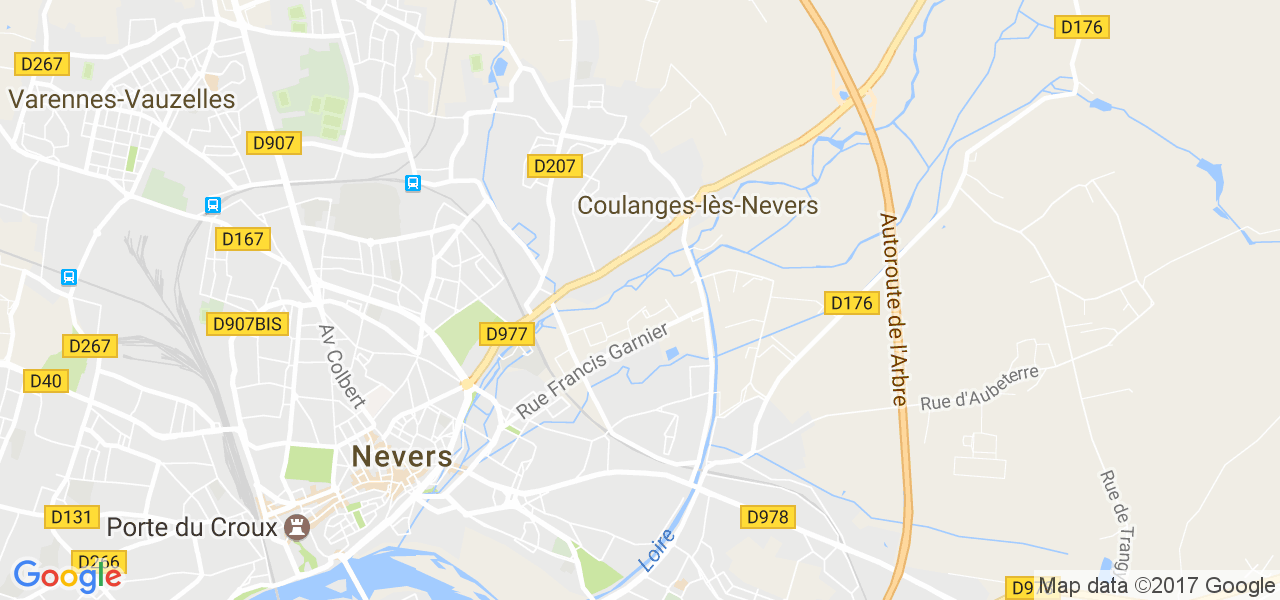 map de la ville de Coulanges-lès-Nevers