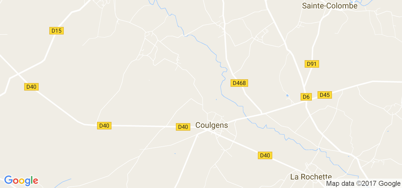 map de la ville de Coulgens