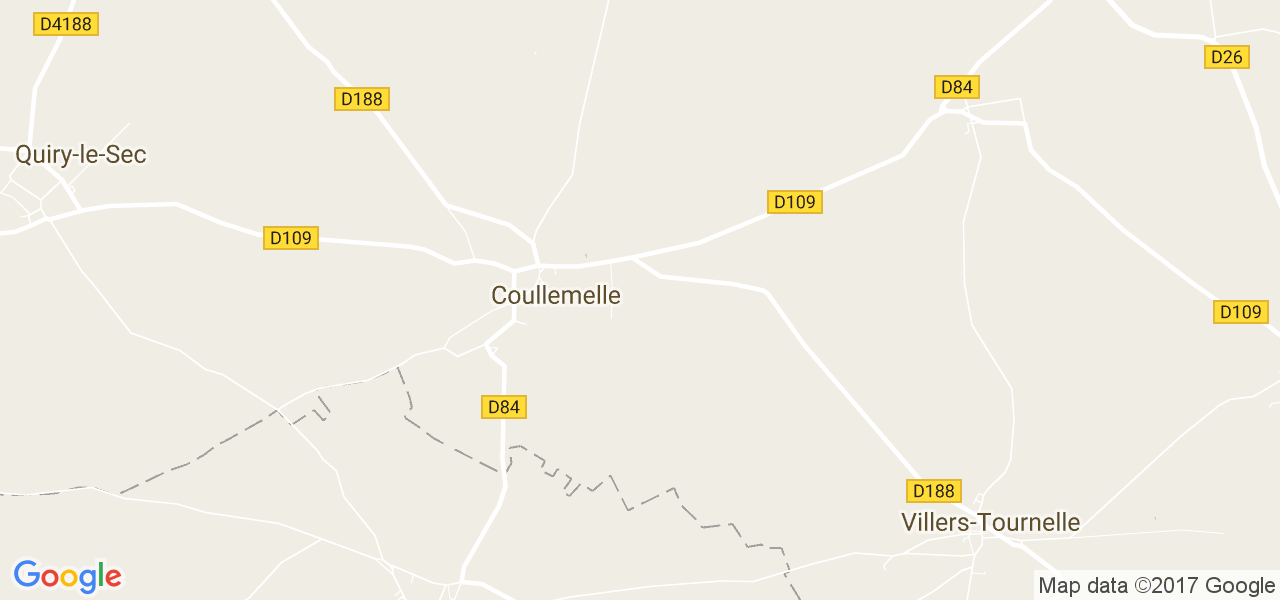 map de la ville de Coullemelle