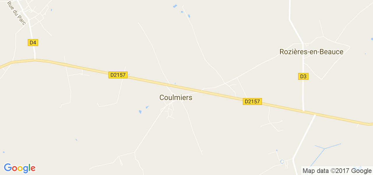 map de la ville de Coulmiers