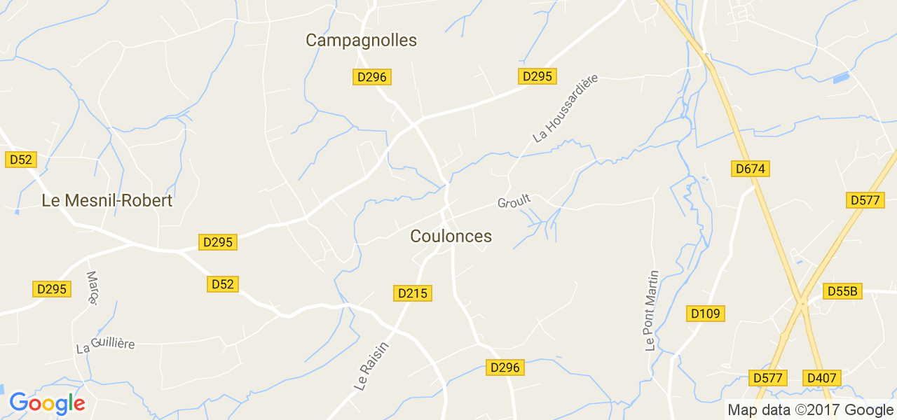map de la ville de Coulonces