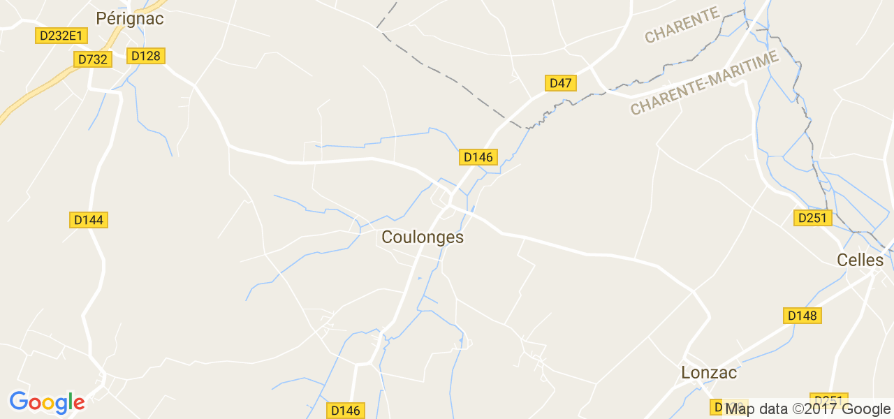 map de la ville de Coulonges