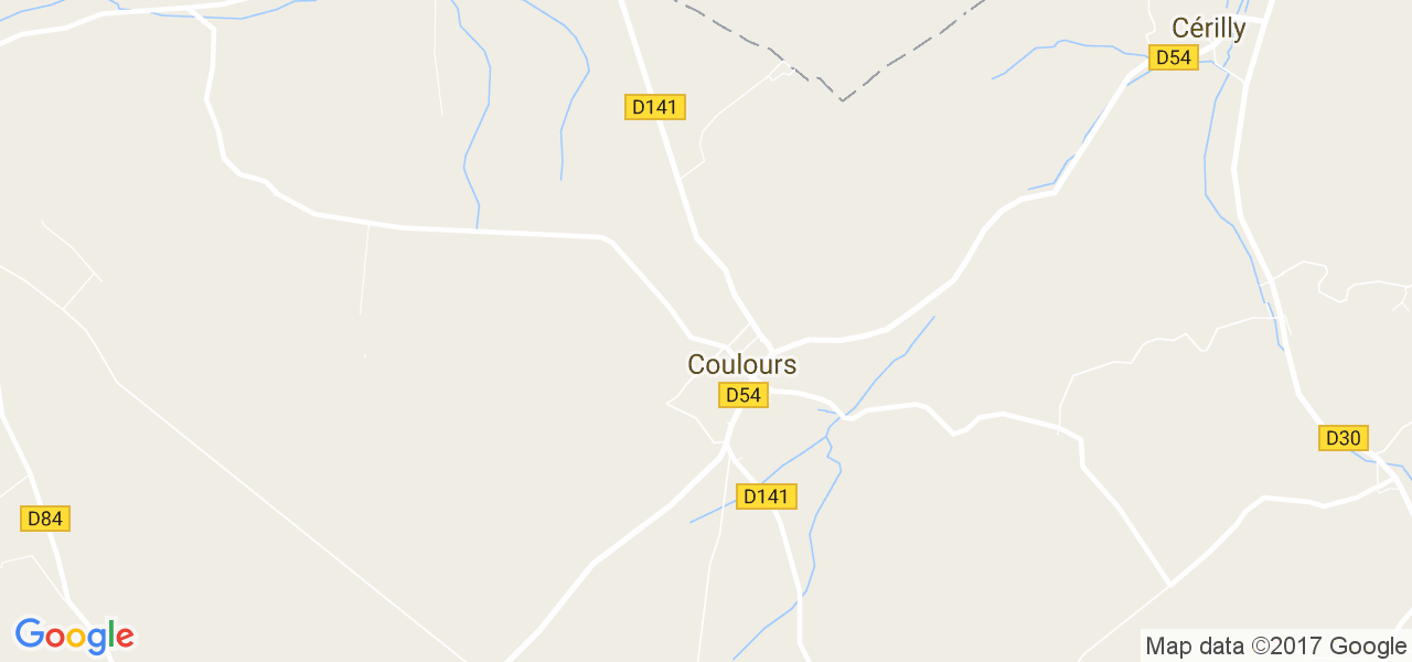 map de la ville de Coulours