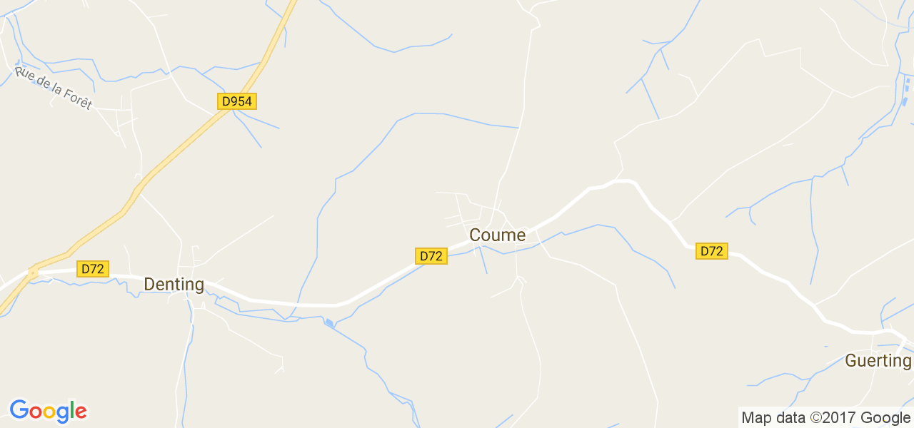 map de la ville de Coume