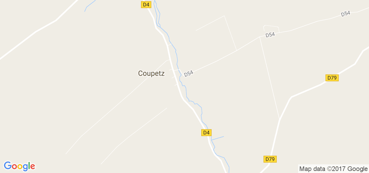 map de la ville de Coupetz