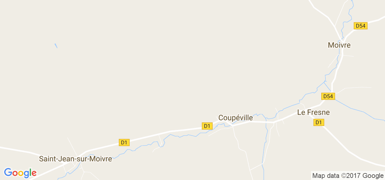 map de la ville de Coupéville