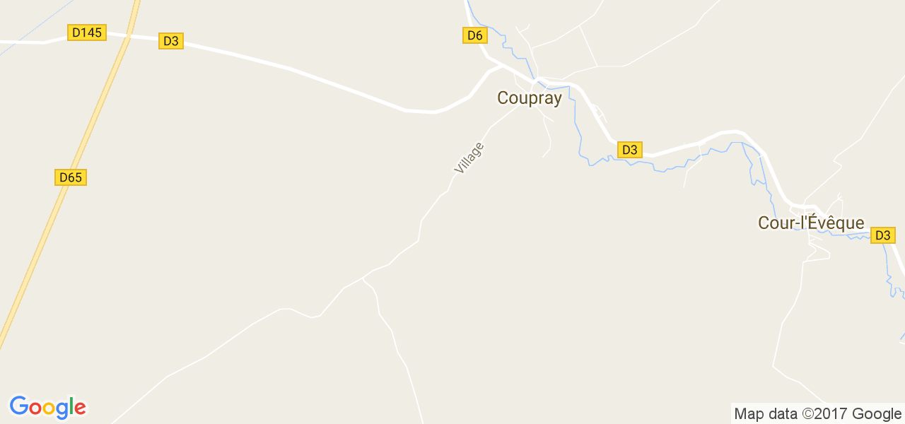 map de la ville de Coupray