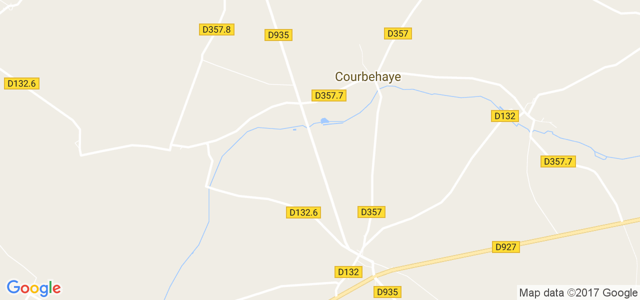 map de la ville de Courbehaye