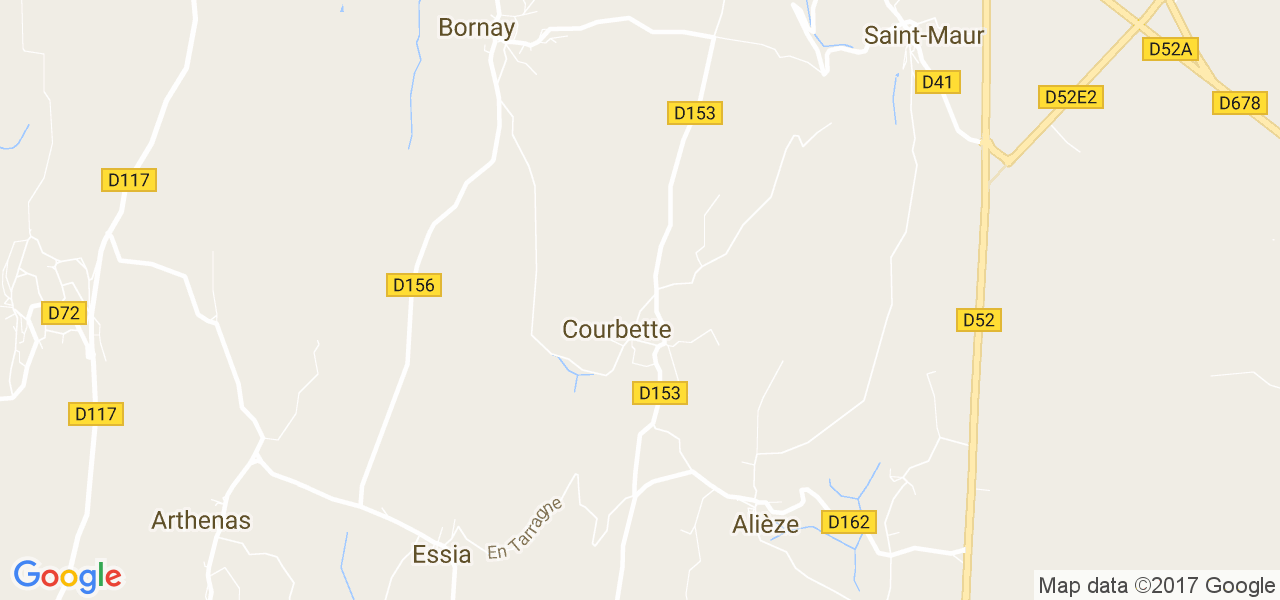 map de la ville de Courbette