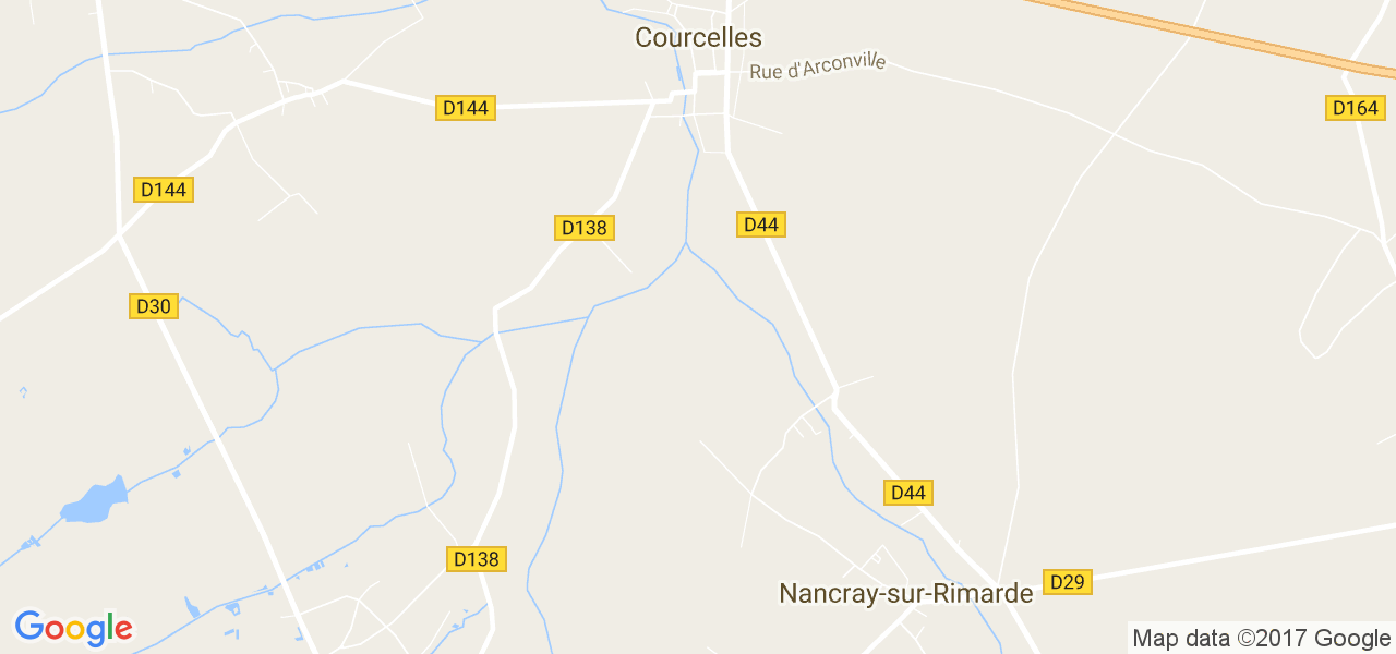 map de la ville de Courcelles