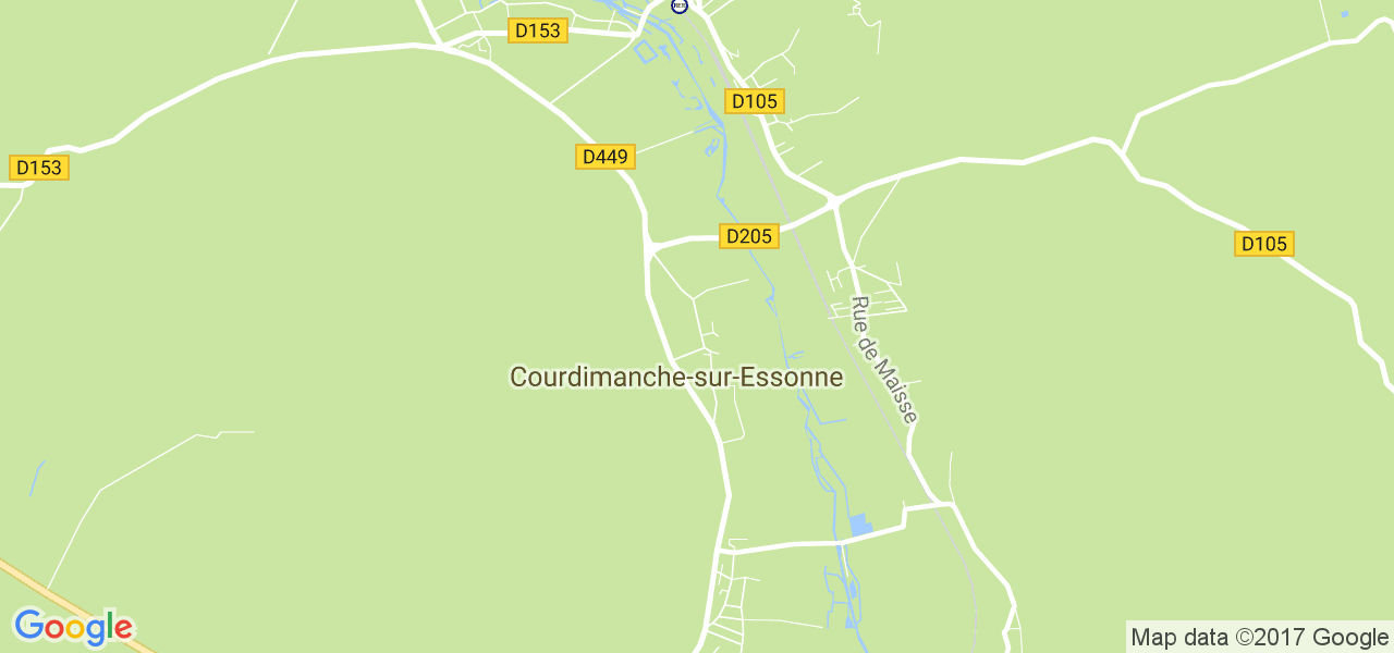 map de la ville de Courdimanche-sur-Essonne