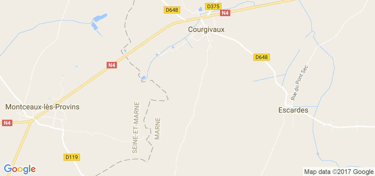 map de la ville de Courgivaux