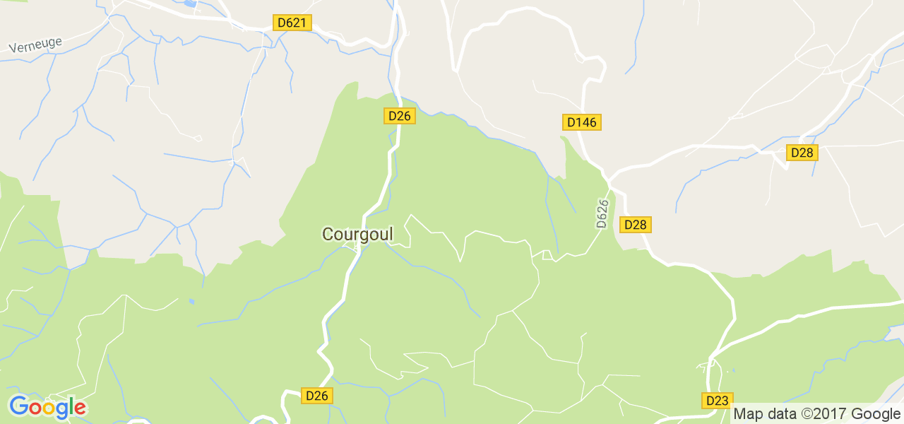 map de la ville de Courgoul