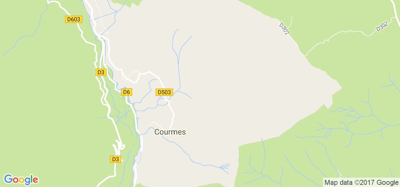 map de la ville de Courmes