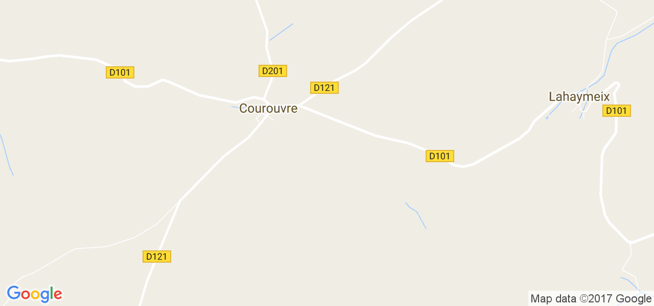 map de la ville de Courouvre