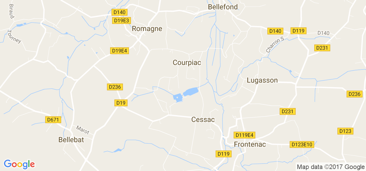 map de la ville de Courpiac