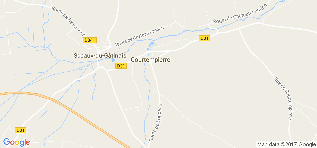 map de la ville de Courtempierre